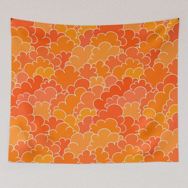 Item preview, Cartoon Cumulus, multicolor orange designed and sold by atalablues.