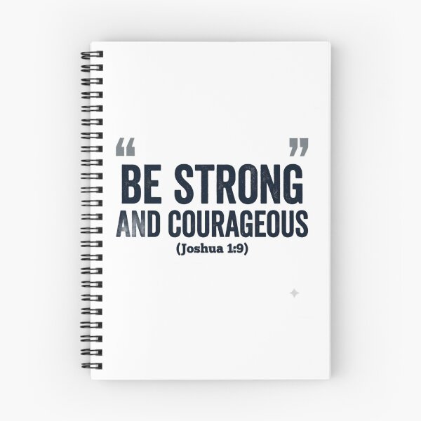 Item preview, Be Strong and Courageous | Joshua 1:9 Bible Verse Distressed Text | Christian Faith Inspirational Gift for Men & Women designed and sold by Softbear Atelier.