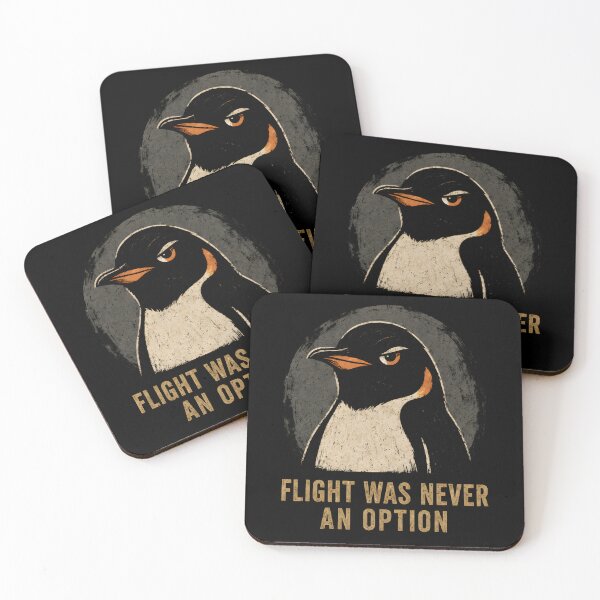 Item preview, Flight Was Never an Option Dark Penguin Humor designed and sold by Marblaes00.