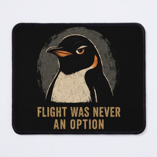Item preview, Flight Was Never an Option Dark Penguin Humor designed and sold by Marblaes00.
