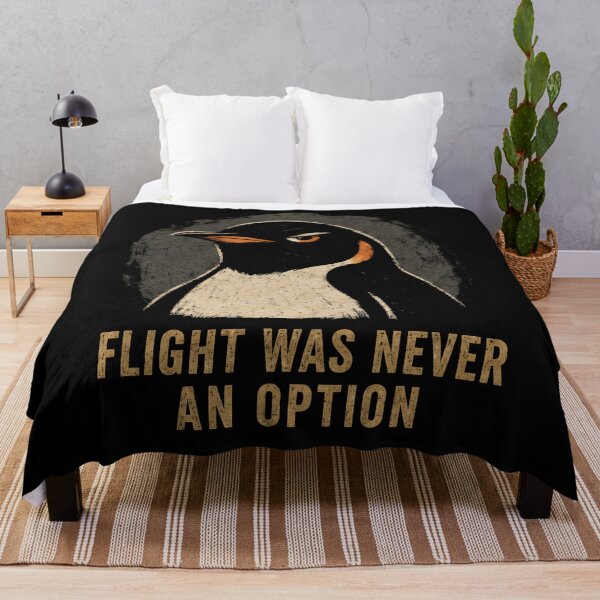 Item preview, Flight Was Never an Option Dark Penguin Humor designed and sold by Marblaes00.