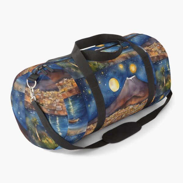 Item preview, Starry Night over Mount Etna Sicily Watercolor Painting designed and sold by UmSkelig834.