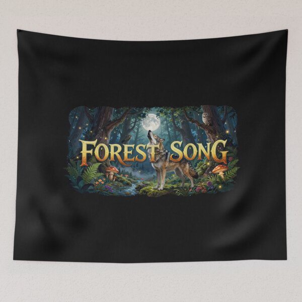 Item preview, Forest Song – Mystical Wolf Spirit designed and sold by GoGreenlove.