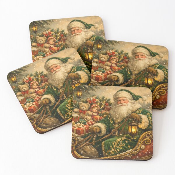 Item preview, Vintage Christmas Santa Claus in Sleigh  designed and sold by silviaol.