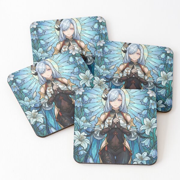 Item preview, Stained Glass Shenhe designed and sold by Thunderbelts.
