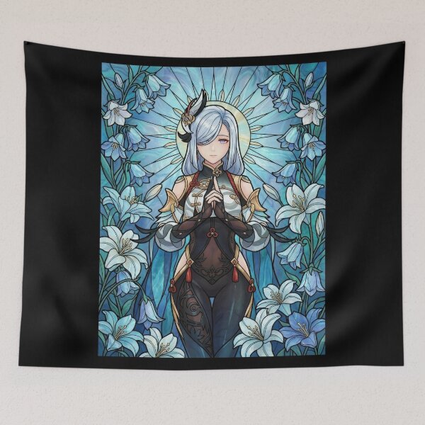 Item preview, Stained Glass Shenhe designed and sold by Thunderbelts.