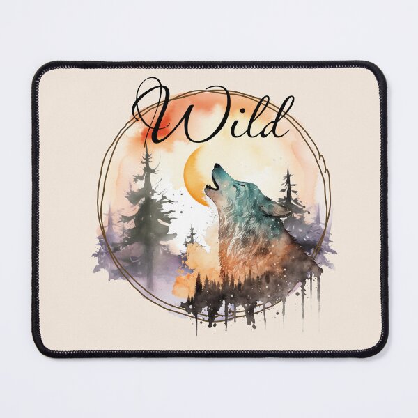 Item preview, Wild Wolf Howling at the Moon designed and sold by Simply Inspirational Shop.