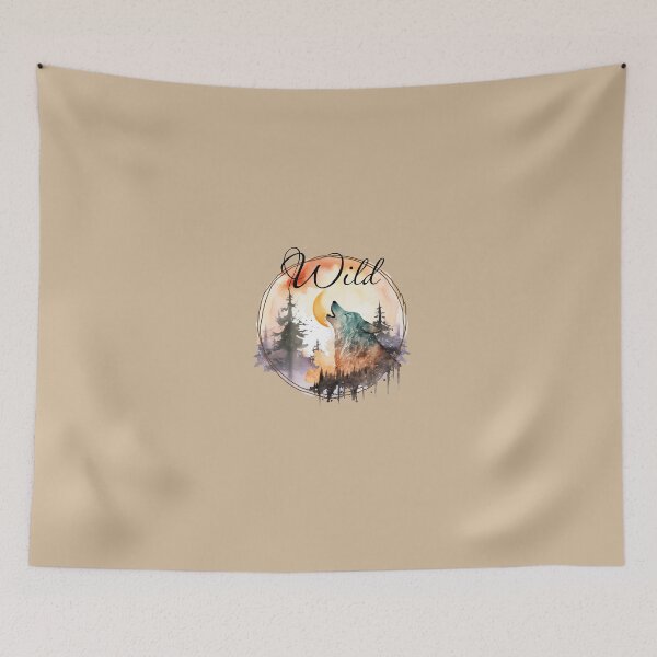 Item preview, Wild Wolf Howling at the Moon designed and sold by Simply Inspirational Shop.