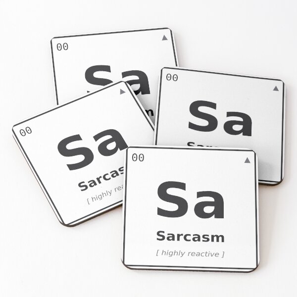 Item preview, Sarcasm Element Periodic Table – Funny Nerdy Science Pun Sarcastic  designed and sold by deadpansupplyco.