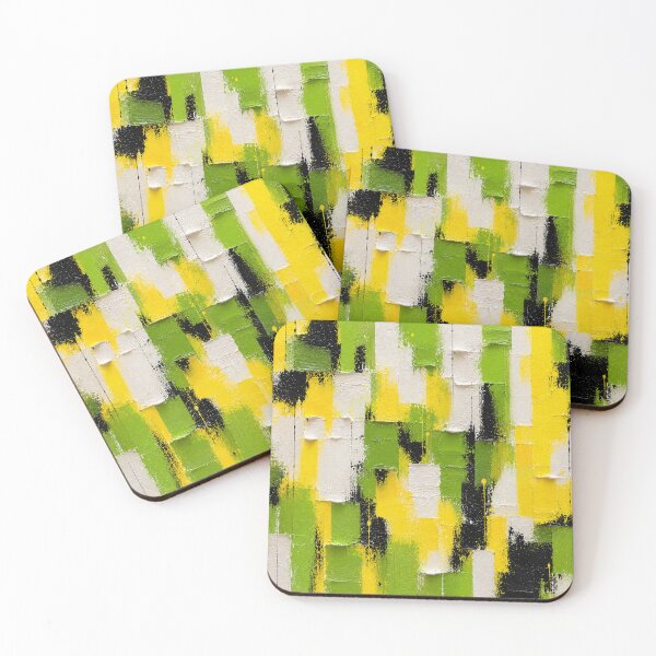 Item preview, Lime Energy Matter – Textured Abstract Impasto Art designed and sold by Ingorgia Studio.