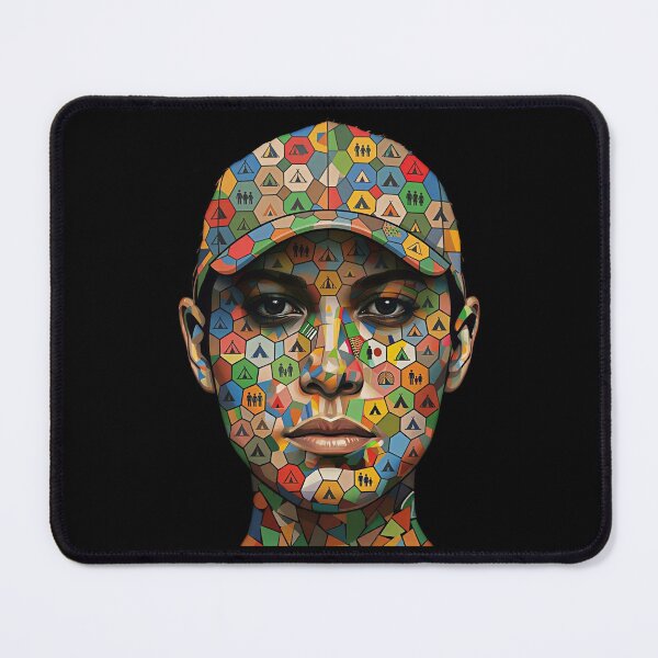 Item preview, Adversarial Anti-Facial Recognition Invisibility Camouflage designed and sold by gear-posters.