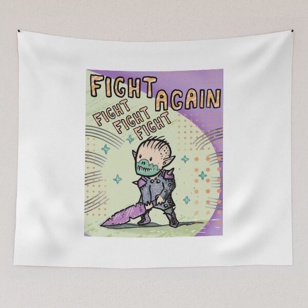 Item preview, Fight Again Goblin Warrior Motivation Poster designed and sold by Fail-Army.
