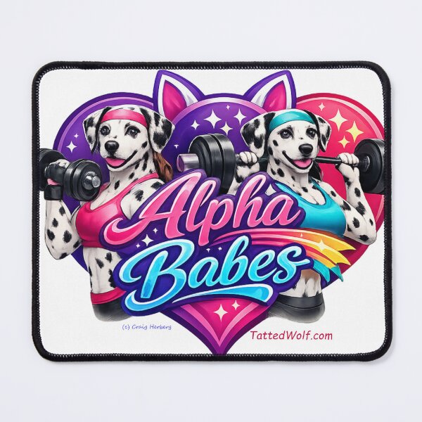 Item preview, Alpha Babes at the Gym designed and sold by TattedWolf.