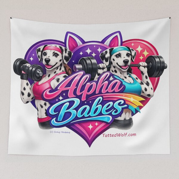 Item preview, Alpha Babes at the Gym designed and sold by TattedWolf.