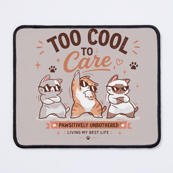 Item preview, Too Cool to Care – Kawaii Cat Squad T-Shirt designed and sold by aminomen.