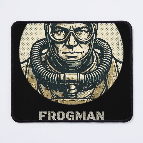 Item preview, Frogman Deep Sea Diver Vintage Distressed Emblem designed and sold by obviouslogic.