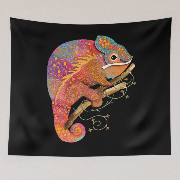 Item preview, Vibrant Rainbow Chameleon Colorful Lizard designed and sold by Karin Taylor.