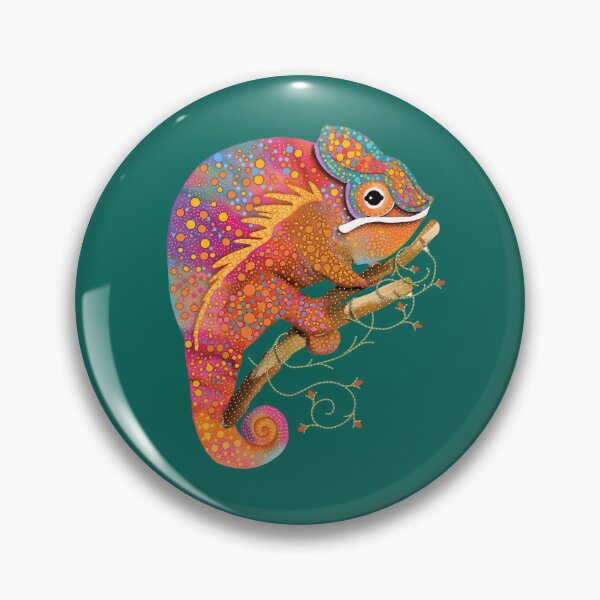 Item preview, Vibrant Rainbow Chameleon Colorful Lizard designed and sold by Karin Taylor.