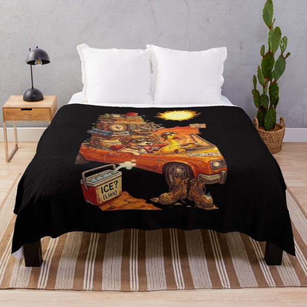 Item preview, Funny Dog and Duck Driving Car Desert Heat Meme Sticker designed and sold by Fatomfatom.