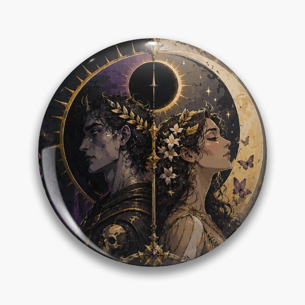 Item preview, Hades and Persephone Under Golden Eclipse designed and sold by MarlicShop.
