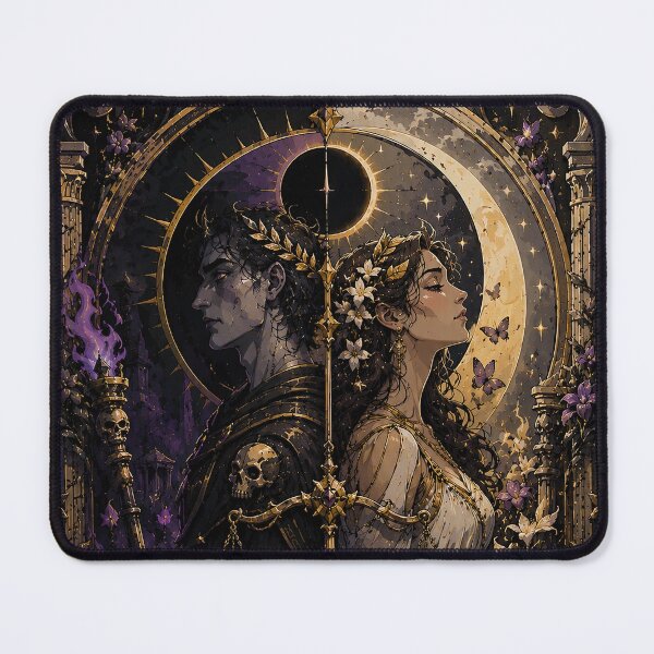 Item preview, Hades and Persephone Under Golden Eclipse designed and sold by MarlicShop.