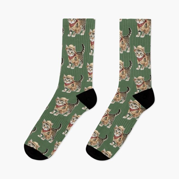 Item preview, Explorer Kitten Adventure Illustration designed and sold by amusefullife.