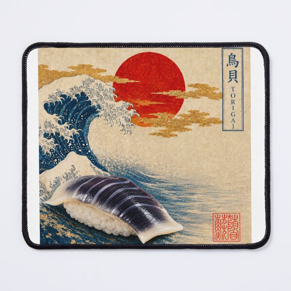 Item preview, Torigai Cockle Nigiri — Ukiyo-e Japanese Sushi Art Tee designed and sold by nurusubetei.