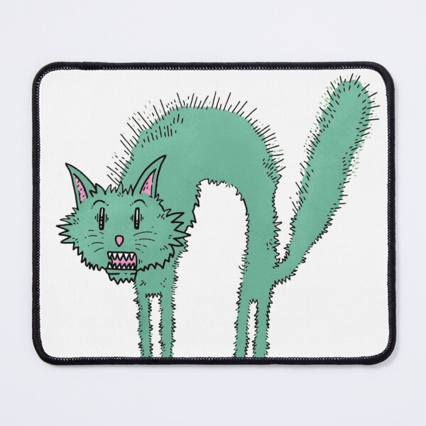 Item preview, Scraggly Green Scared Cat Arched Back designed and sold by Fail-Army.
