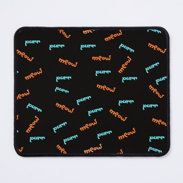 Item preview, Meow & Purr Cat Pattern | Cute Cat Lover Typography | Playful Kitty Aesthetic Design designed and sold by Ginastle26.