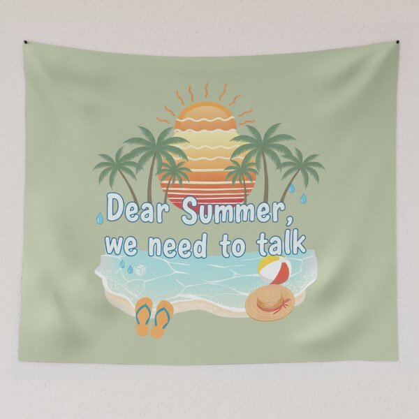 Item preview, Dear Summer We Need To Talk Retro Sunset Beach designed and sold by Exquisite Design Studio „Paculówka”.