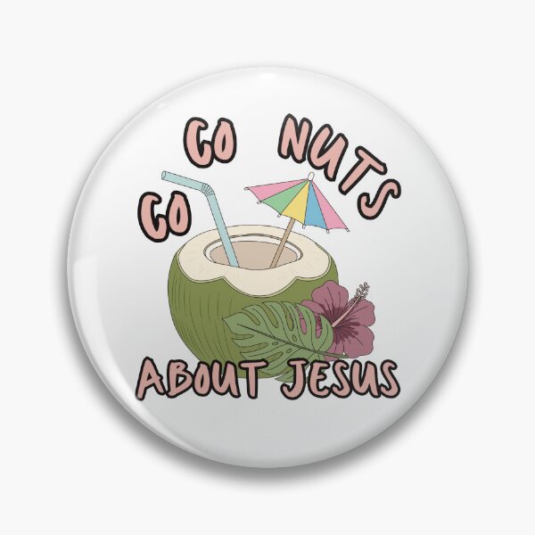 Item preview, Coconuts About Jesus Love Co Co Nuts Tropical Drink Beach Summer Cocktail Pastel Colors designed and sold by Forevermore.