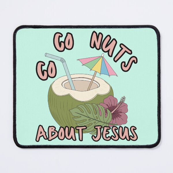 Item preview, Coconuts About Jesus Love Co Co Nuts Tropical Drink Beach Summer Cocktail Pastel Colors designed and sold by Forevermore.