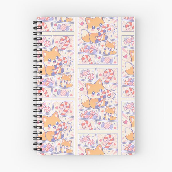 Item preview, Kawaii Fox Candy Cane Pop Panels designed and sold by Gift Phrase Studio.