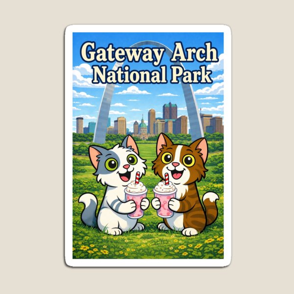 Item preview, Gateway Arch National Park with Catnaps-N-Chaos  designed and sold by Catnaps-N-Chaos.