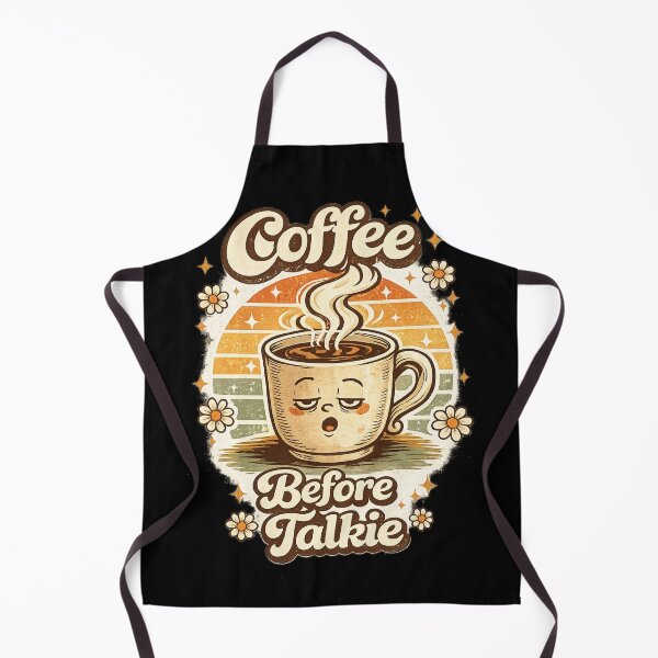 Item preview, Coffee Before Talkie Retro Coffee Lover designed and sold by piketo.
