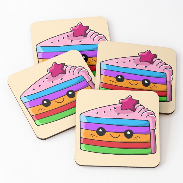 Item preview, Rainbow Cake Character Illustration designed and sold by Phyllya Design.