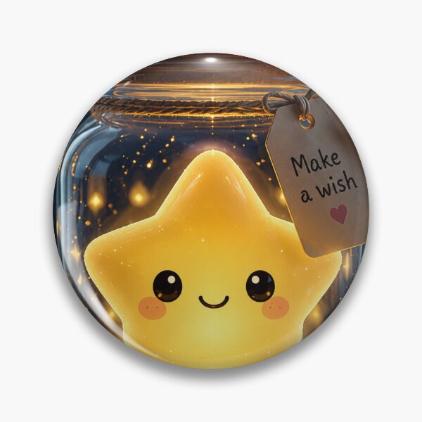 Item preview, Cute Wish Star in a Jar designed and sold by DaryaArtFrance.