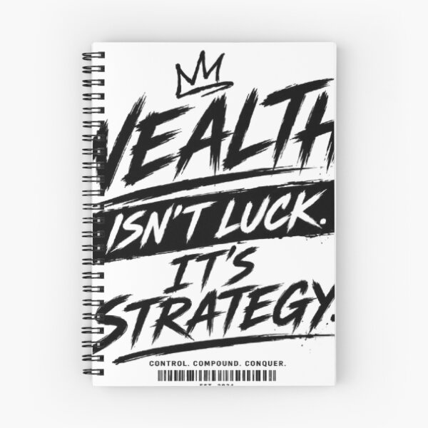 Item preview, Wealth Is Not Luck, It Is Strategy – Entrepreneur Mindset Quote designed and sold by littlestore.