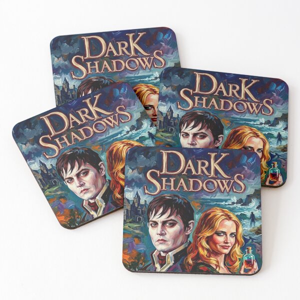 Item preview, Dark Shadows Retro Gothic Horror Comedy Tribute Art Movie Poster designed and sold by Art's Diner.