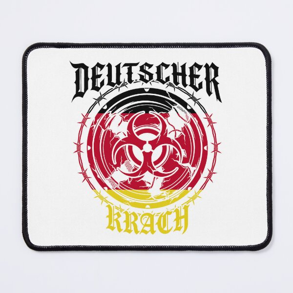 Item preview, Deutscher Krach Hardstyle Techno Biohazard Rave Flag designed and sold by SPAZE-Typo.
