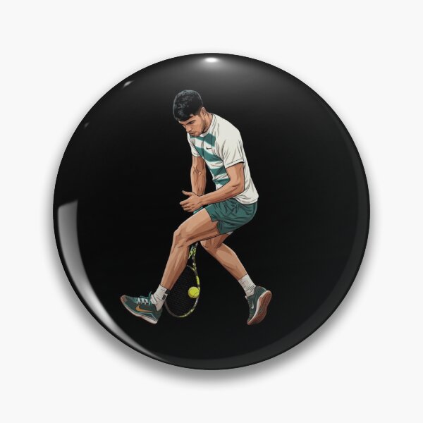Item preview, Carlos Alcaraz Tweener Shot Between the Legs Tennis Illustration designed and sold by Holy-Verse.