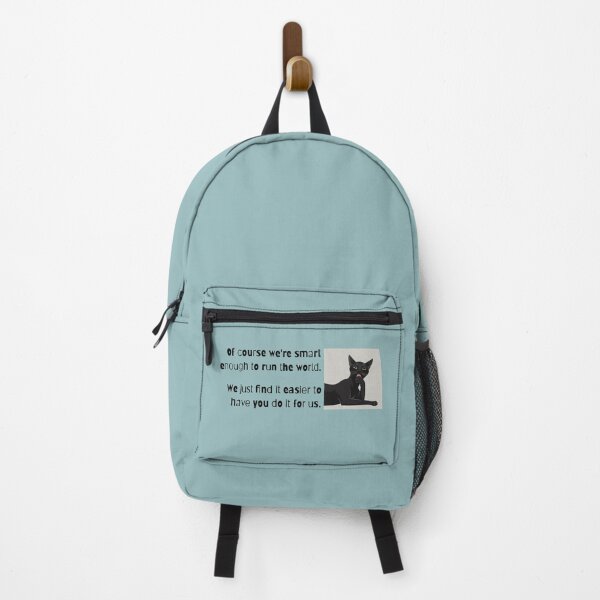 Item preview, Smart Enough to Run World – Funny Cat Quote designed and sold by Horningamere.
