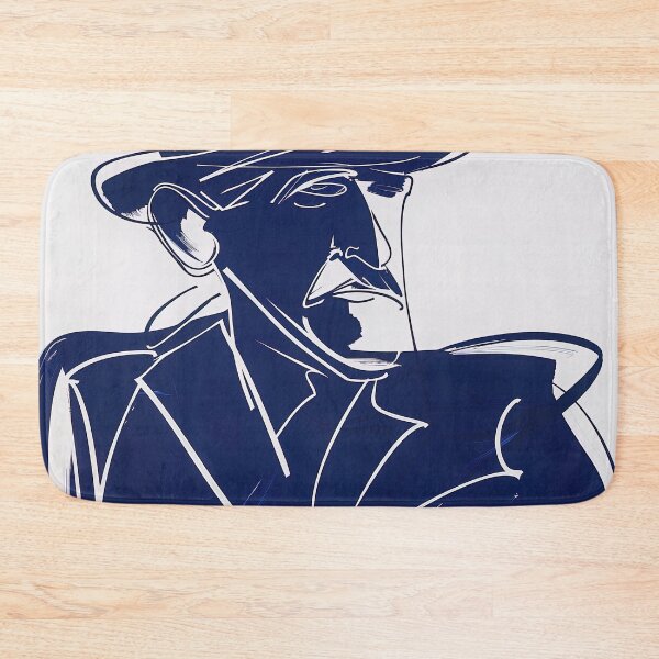Item preview, Charles de Gaulle - Blue Abstract Art designed and sold by shadow-bloom.