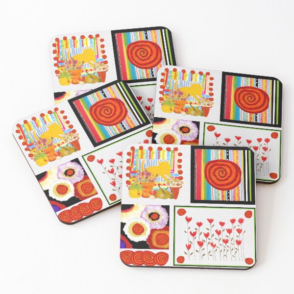 Item preview, Five Bold Repeat designed and sold by phylliswalter.