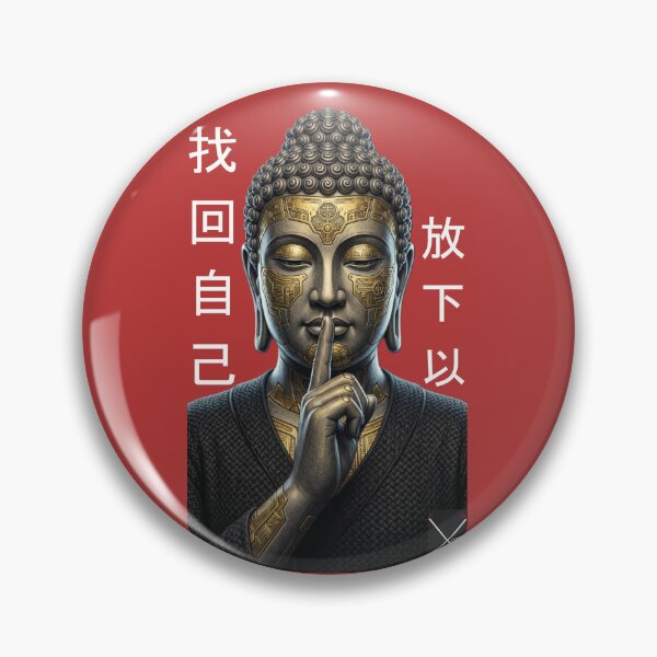 Item preview, Buda_portrait_hanzu_char_whht designed and sold by XakoLabs.