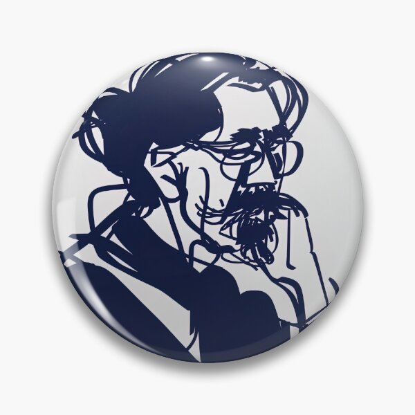 Item preview, Charles Dickens - Blue Abstract Art designed and sold by shadow-bloom.