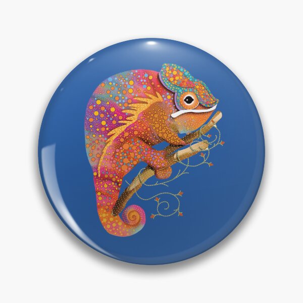 Item preview, Vibrant Rainbow Chameleon Colorful Lizard designed and sold by Karin Taylor.