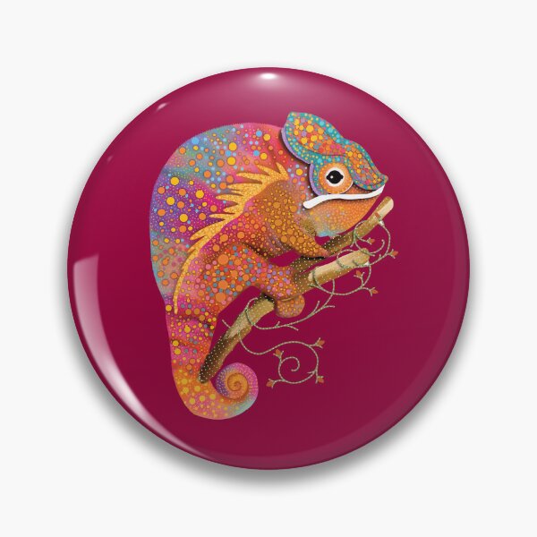 Item preview, Vibrant Rainbow Chameleon Colorful Lizard designed and sold by Karin Taylor.