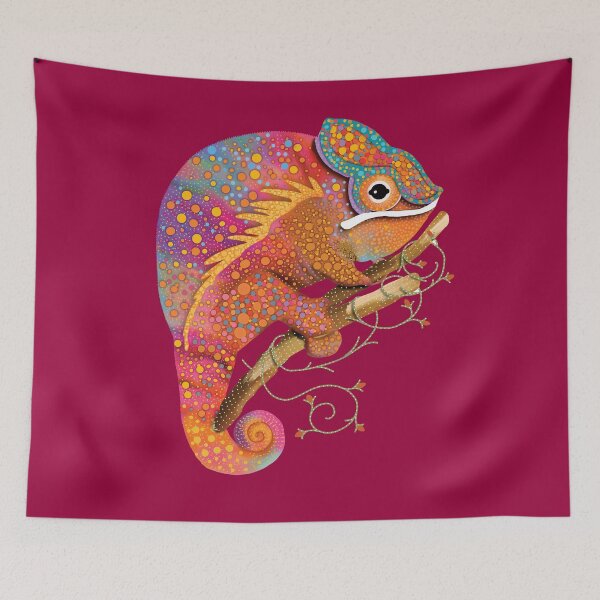 Item preview, Vibrant Rainbow Chameleon Colorful Lizard designed and sold by Karin Taylor.