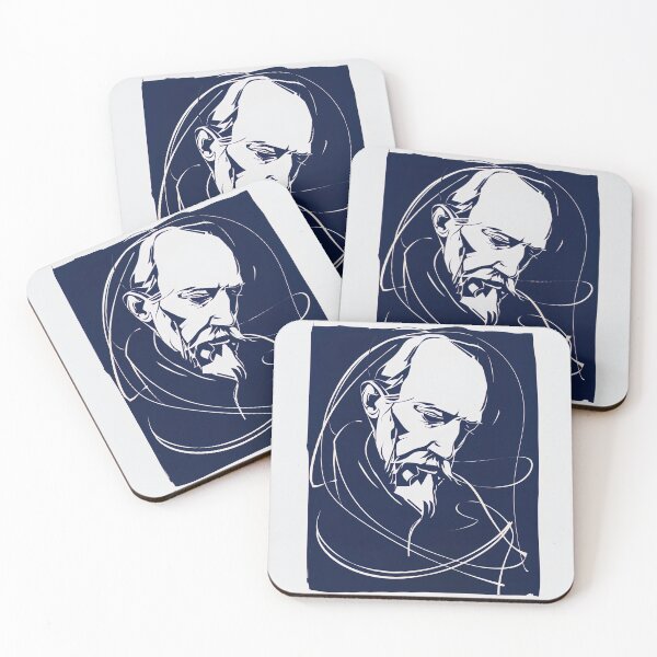 Item preview, Charles Grey - Blue Abstract Art designed and sold by shadow-bloom.